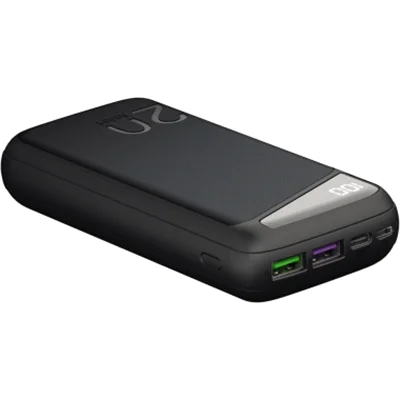 Goobay® Powerbank Produktverwendung: USB-fähige Geräte 69 x 27,5 x 140 mm (B x H x T) Micro-USB, 2 x USB 3.0, USB-C inkl. USB-Kabel schwarz