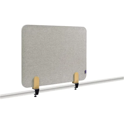 LEGAMASTER ELEMENTS Tischtrennwand akustik 60x80cm grau Klammern, Schreibtisch-Trennwand, Grau, 600 x 21 mm, Stoff, Klemme, 4,8 cm 7-209810