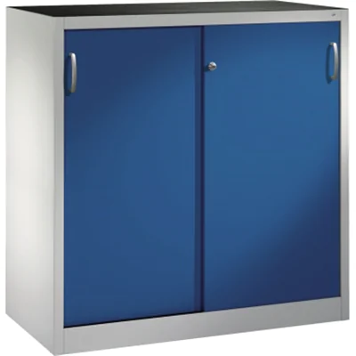 C+P Schwerlastschrank 2057092S10009 Schiebetür 1200x1200x500mm lgr/ebl