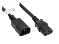 Good Connections P1430-S007 - 0,75 m - C14-Koppler - C13-Koppler - H05VV-F - 250 V - Schwarz