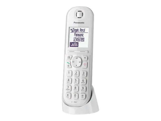 Panasonic KX-TGQ200 - Schnurloses Digitaltelefon - DECT\GAP - dreiweg Anruffunktion - weiß