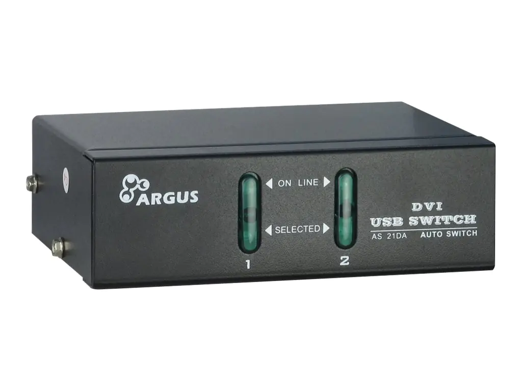 Argus KVM-AS-21DA - KVM-/Audio-Switch - 2 x KVM/Audio - Desktop