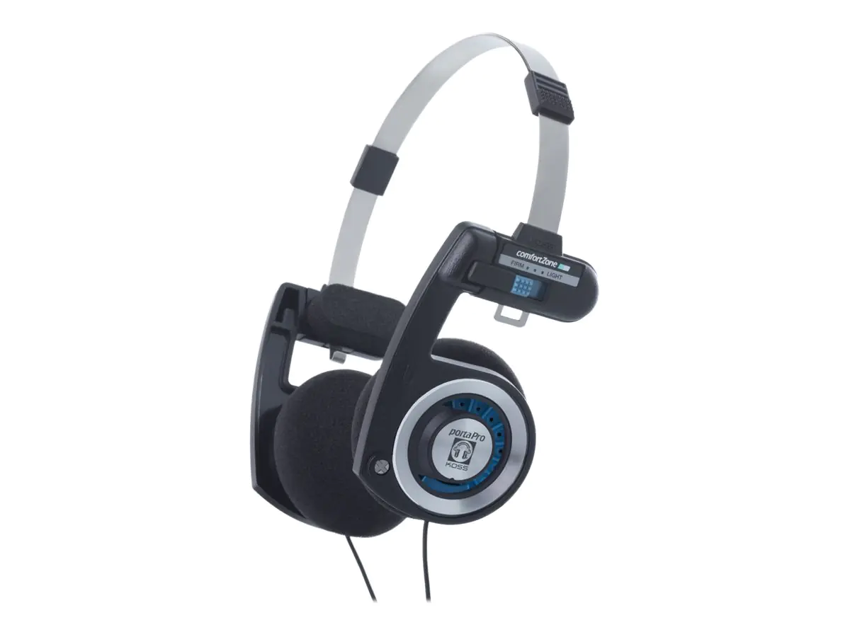 Koss PortaPro - Kopfhörer - On-Ear - kabelgebunden - 3,5 mm Stecker - Schwarz, Silber