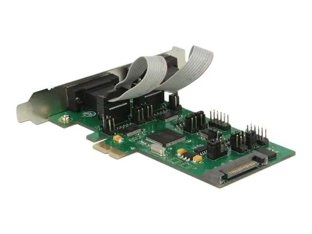 Delock PCI Express Card > 3 x Serial RS-232 + 1 x TTL 3.3 V / RS-232 with Voltage Supply - Serieller Adapter - PCIe Low-Profile - RS-232 x 3 + RS-232 (TTL) x 1 - grün
