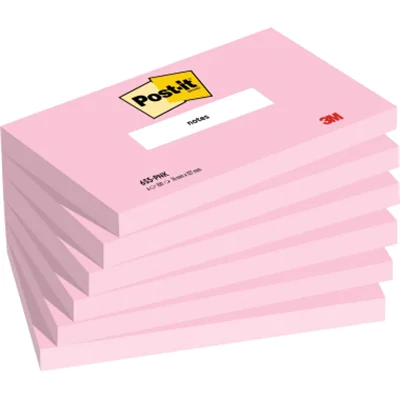 Post-it Notes 655-PNK 127x76 mm 100B flamingopink 6 St./Pack.