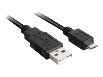 Sharkoon - USB-Kabel - USB (M) zu Micro-USB Typ B (M) - USB 2.0 - 3 m - Schwarz