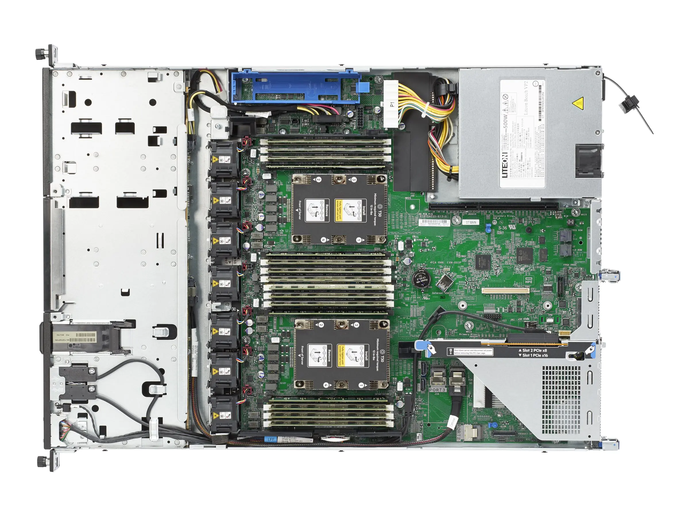 HPE ProLiant DL160 Gen10 - Server - Rack-Montage - 1U - zweiweg - 1 x Xeon Gold 5218 / 2.3 GHz - RAM 16 GB - Hot-Swap 6.4 cm (2.5") Schacht/Schächte - keine HDD - 1GbE - Monitor: keiner