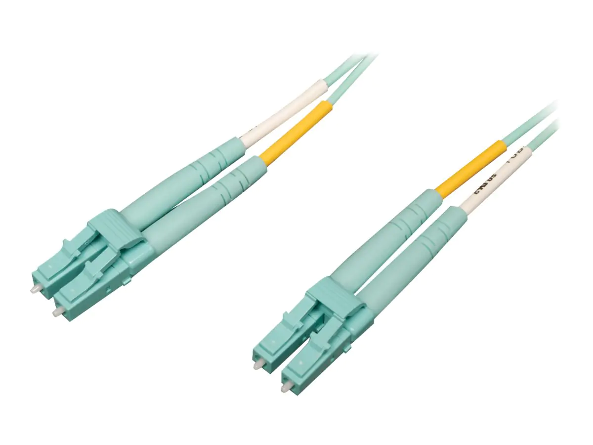 Eaton Tripp Lite Series 10Gb/40Gb/100Gb Duplex Multimode 50/125 OM4 LSZH Fiber Patch Cable (LC/LC), Aqua, 3M (9.8 ft.) - Patch-Kabel - LC Multi-Mode (M) zu LC Multi-Mode (M) - 3 m - Glasfaser - Duplex - 50/125 Mikrometer - OM4 - Aquamarin