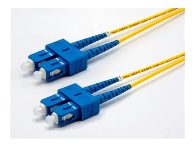 Ekivalan LWL Duplex Patchkabel OS2 9/SC/SC gelb - Kabel - 1 m