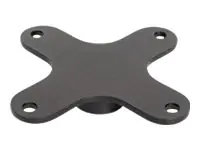 Gamber-Johnson MAX3 Device Plate - Montagekomponente (Befestigungsplatte) - eloxiertes Aluminium - schwarze Pulverbeschichtung - Montageschnittstelle: 75 x 75 mm - für P/N: 7160-1671