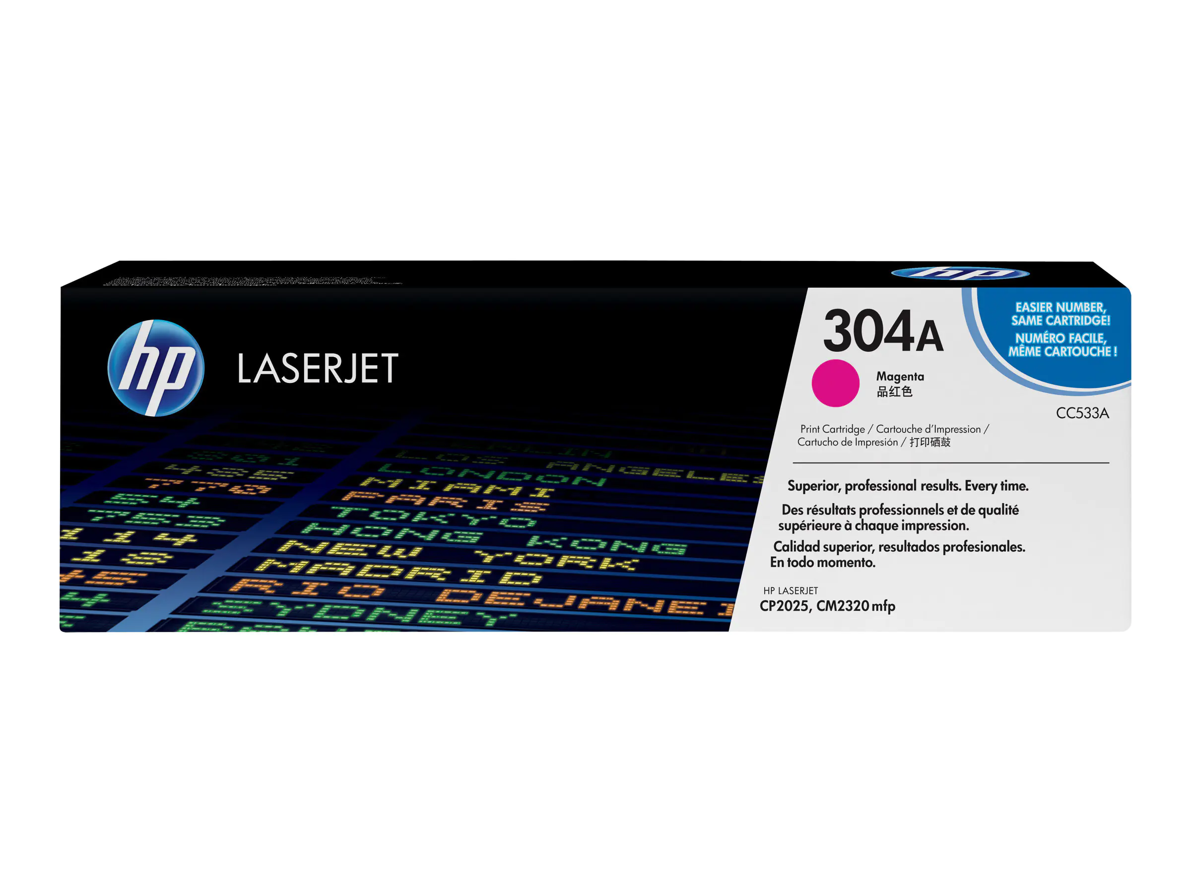 HP 304A - Magenta - Original - LaserJet - Tonerpatrone (CC533A) - für Color LaserJet CM2320fxi, CM2320n, CM2320nf, CP2025, CP2025dn, CP2025n, CP2025x