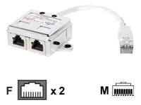 equip - Netzwerk-Splitter - RJ-45 (M) zu RJ-45 (W)