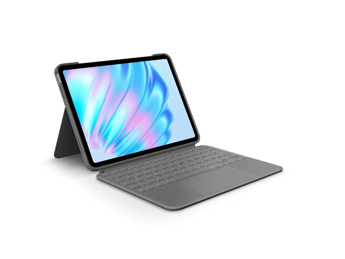 Logitech Combo Touch - Tastatur und Foliohülle - mit Trackpad - hintergrundbeleuchtet - Apple Smart