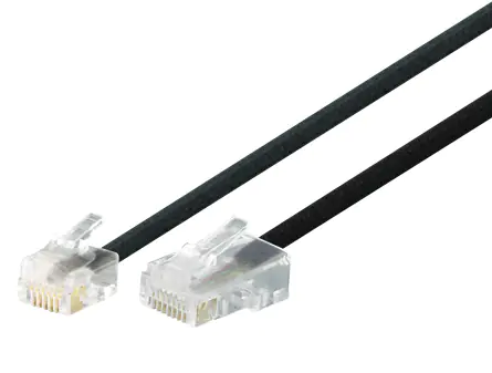 exertis Connect - Telefon-/Netzwerkkabel - RJ-11 (M) zu RJ-45 (M) - 6 m - Schwarz