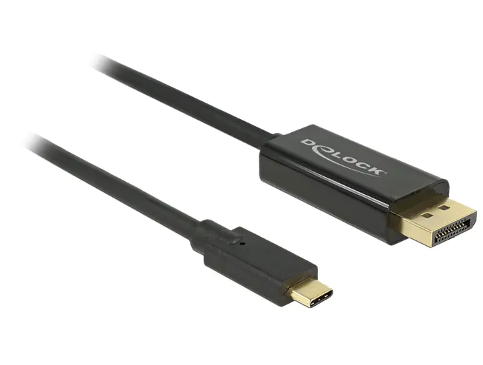 DeLOCK - Externer Videoadapter - USB-C - DisplayPort - Schwarz - retail