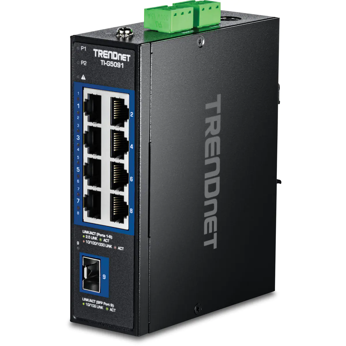 TRENDnet 9-PORT INDUSTRIAL 2.5G DIN-RAIL - Switch