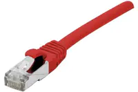 exertis Connect - Patch-Kabel - RJ-45 (M) zu RJ-45 (M) - 5 m - abgeschirmt F/UTP - CAT 6 - halogenfrei, ohne Haken - Rot