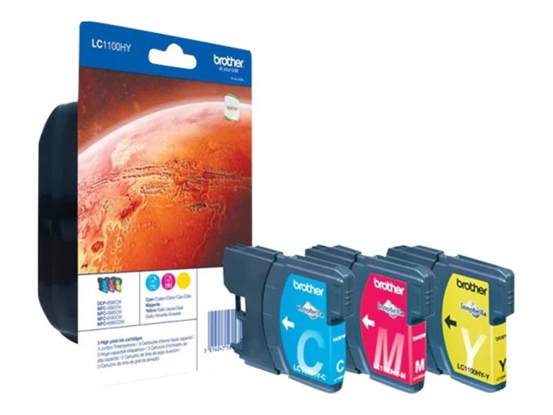Brother LC1100HY Rainbow Pack - Hohe Ergiebigkeit LC1100HYRBWBPDR