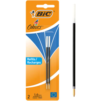 BIC Kugelschreibermine 4 Colours 931778 0,4mm blau 2 St./Pack.