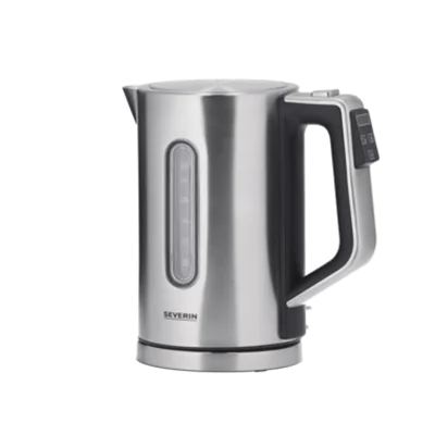 SEVERIN Wasserkocher WK 3418 1,7l Edelstahl Edelstahl gebürstet/schwarz
