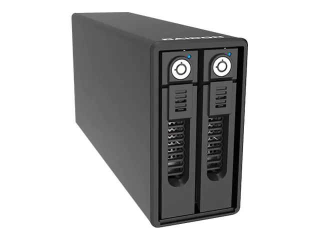 RAIDON SafeTANK GR3660-BA31 - Festplatten-Array - 2 Schächte (SATA-600) - USB 3.2 Gen 2 (extern)