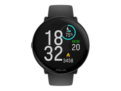 Polar Ignite 3 - Sportuhr mit Band - Silikon - Bandgröße: S/L - Anzeige 3.3 cm (1.28") - 32 MB - Bluetooth - 35 g - Night Black
