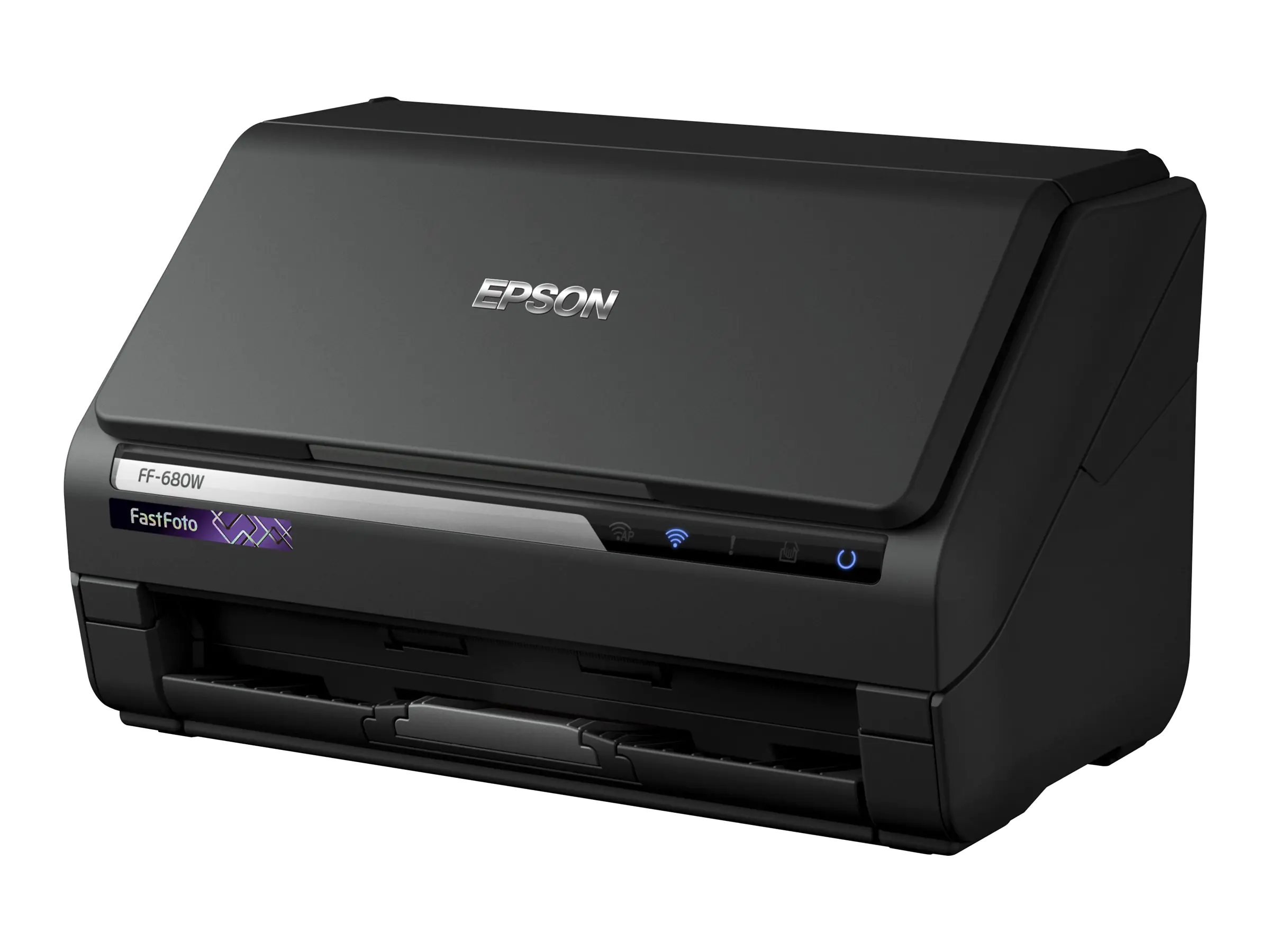 Epson FastFoto FF-680W - Dokumentenscanner - Contact Image Sensor (CIS) - Duplex - A4 - 600 dpi x 600 dpi - bis zu 45 Seiten/Min. (einfarbig) / bis zu 45 Seiten/Min. (Farbe) - automatischer Dokumenteneinzug (100 Blätter) - USB 3.0, Wi-Fi(n)