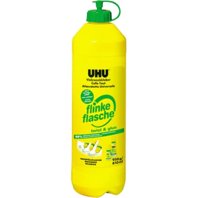 UHU® Nachfüllflasche Alleskleber flinke Flasche ReNATURE Flasche 950g