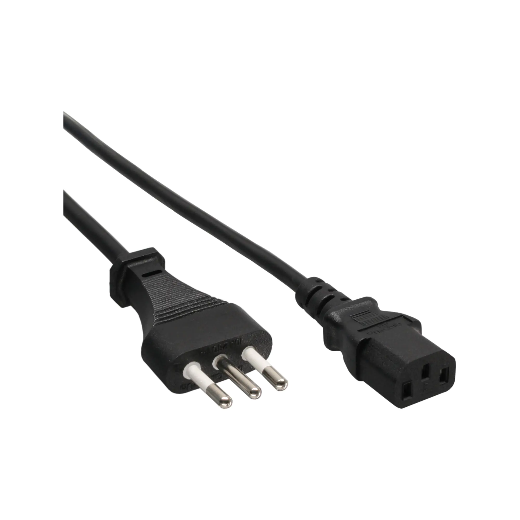 InLine 40er B-Pack Netzkabel - Netzstecker Italien / Kaltgeräte ST C13 - 1,8m B-16652I