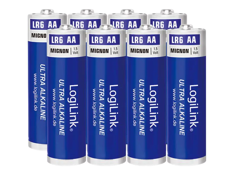 LogiLink Ultra Power Mignon - Batterie 8 x AA-Typ - Alkalisch - 1700 mAh