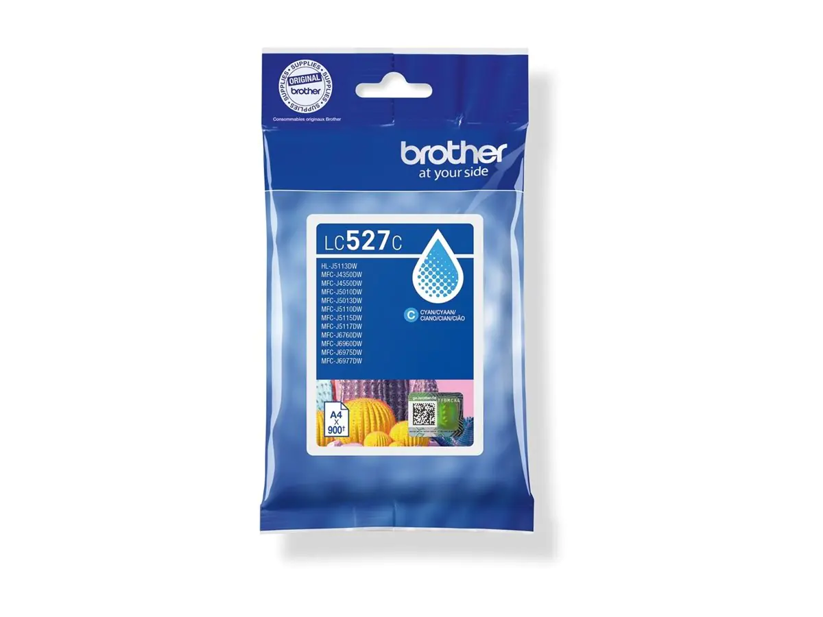 Brother LC527C - Cyan - original - Kissen-Pack - Tintenpatrone - für Brother MFC-J4350DW, MFC-J4550DW