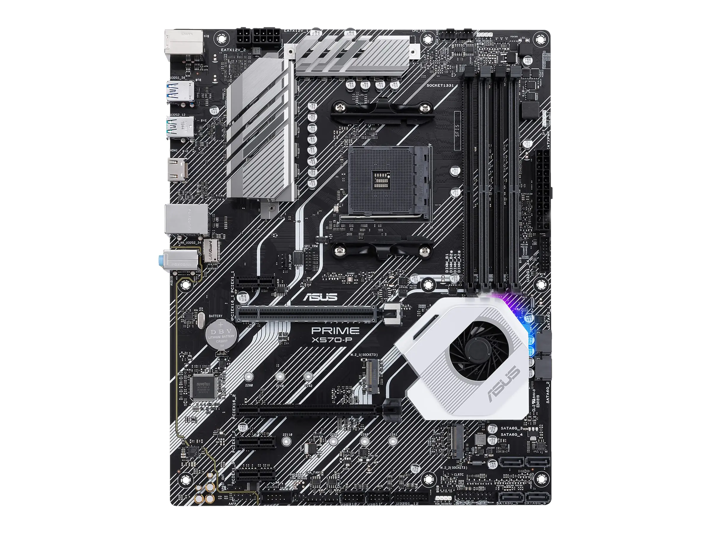 ASUS PRIME X570-P - Motherboard - ATX - Socket AM4 - AMD X570 Chipsatz - USB 3.2 Gen 1, USB 3.2 Gen 2 - Gigabit LAN - Onboard-Grafik (CPU erforderlich) - HD Audio (8-Kanal)