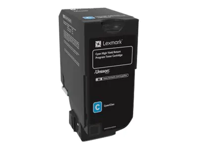Lexmark - Hohe Ergiebigkeit - Cyan - Original - Tonerpatrone LCCP, LRP - für Lexmark CS725de, CS725dte