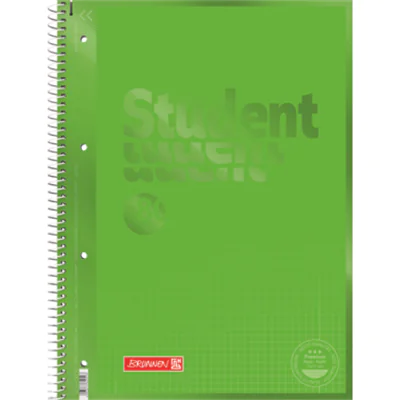 BRUNNEN Collegeblock 1067928152 DIN A4 80Bl. kariert grün