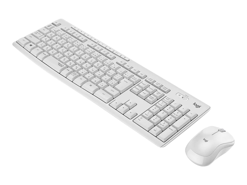Logitech MK295 Silent - Tastatur-und-Maus-Set - kabellos - 2.4 GHz - Ungarisch - Off White