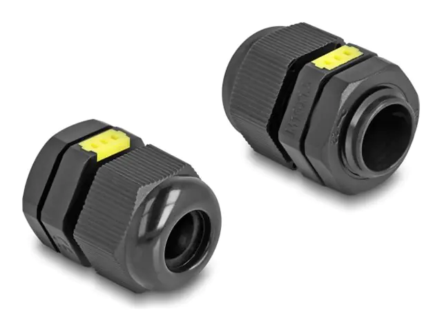 Delock Kabelverschraubung - M16, Belüftung, IP68 staub- und wasserdicht - Schwarz, RAL 9005