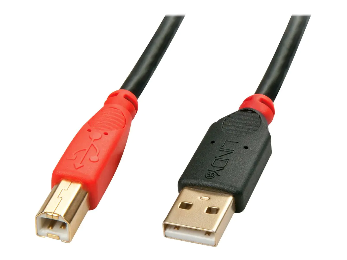 Lindy - USB-Kabel - USB (M) bis USB Typ B (M) - USB 2.0 - 15 m - aktiv