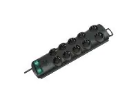 brennenstuhl Primera-Line - Steckdosenleiste - Ausgangsanschlüsse: 10 - 2 m Schnur - Schwarz