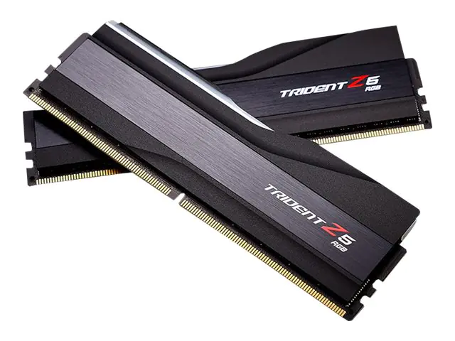 G.Skill Trident Z5 RGB - DDR5 - Kit - 32 GB: 2 x 16 GB - DIMM 288-PIN - 6000 MHz / PC5-48000 - CL36 - 1.3 V - ungepuffert - non-ECC - mattschwarz