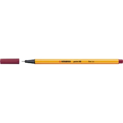 STABILO point 88, Violett, Fein, Violett, Orange, Hexagonal, Metall, 0,4 mm 88/19