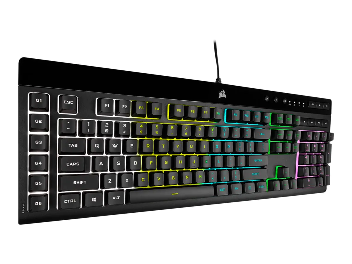 CORSAIR Gaming K55 RGB PRO - Tastatur - Hintergrundbeleuchtung - USB - Deutsch - Schwarz