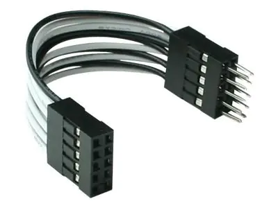InLine - Internes USB-Kabel - 10 PIN IDC (M) zu 10 PIN IDC (W) - 5 cm
