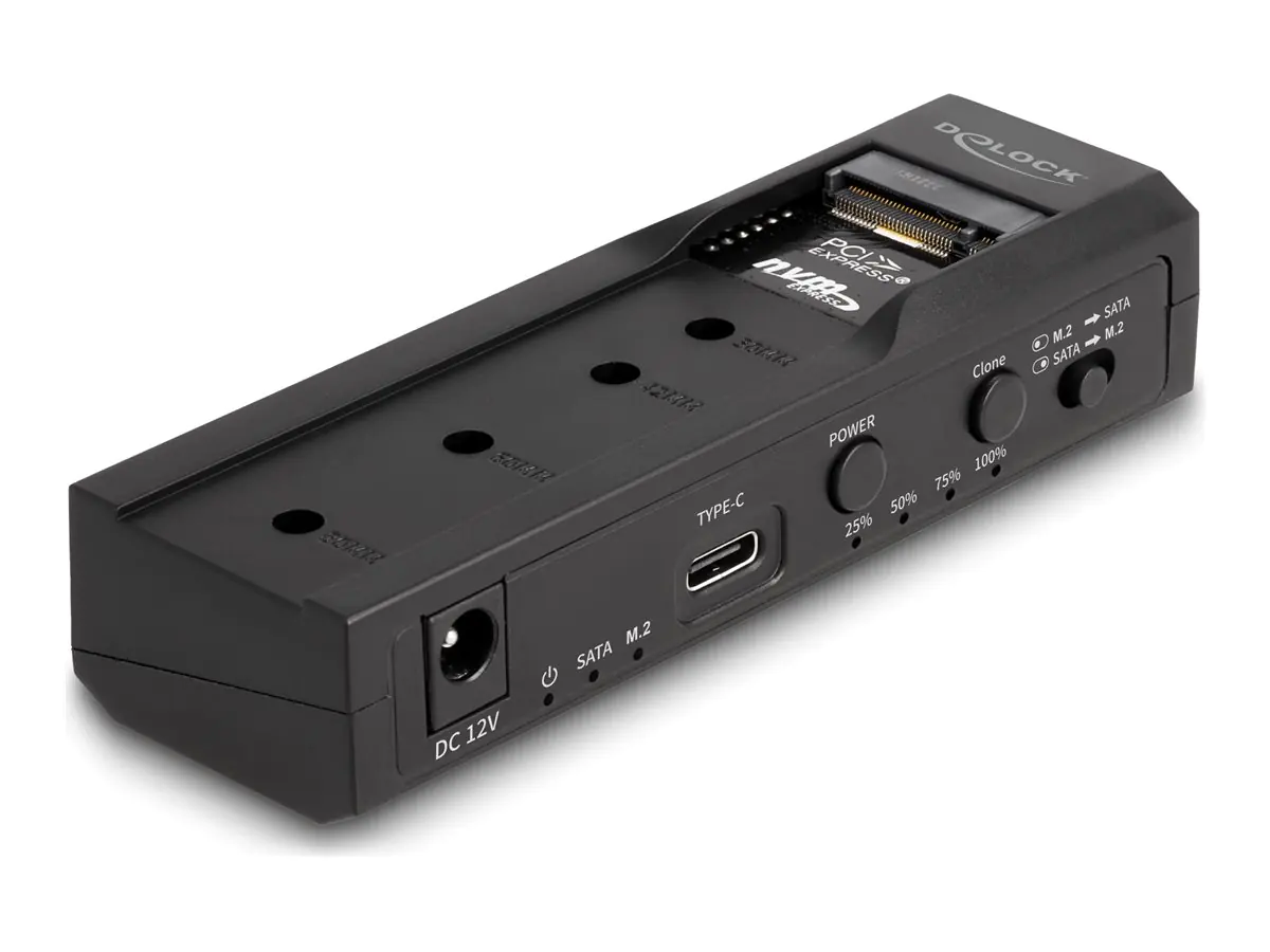 Delock Speicher-Controller - Klonfunktion - 2.5", 3.5", M.2 (6.4 cm, 8.9 cm)