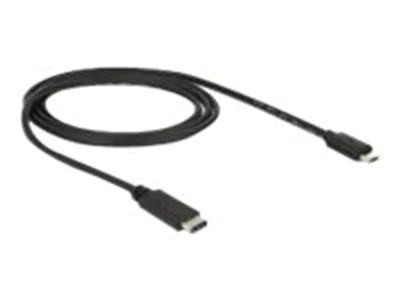 Delock - USB-Kabel - 24 pin USB-C (M) zu Micro-USB Typ B (M) - USB 3.1 - 1 m - Schwarz