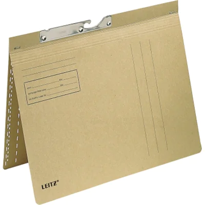 Leitz Pendelhefter DIN A4 250g/m² kaufmännische Heftung ohne Organisationsaufdruck Natronkarton, recycelt naturbraun 50 St./Pack.