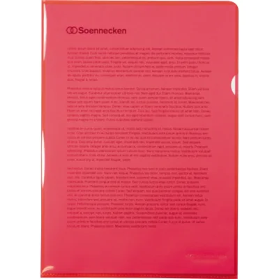 Soennecken Sichthülle 1468 DIN A4 PP rot 50 St./Pack.