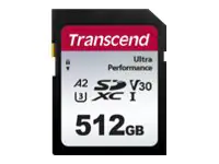 Transcend 340S - Flash-Speicherkarte - 128 GB - A2 / Video Class V30 / UHS-I U3 - SDXC UHS-I