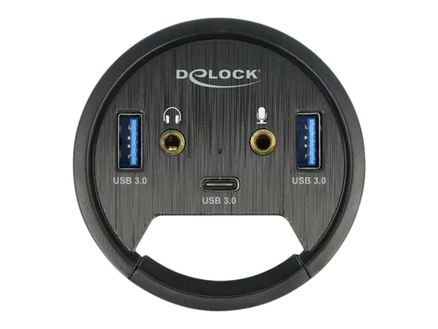 Delock In-Desk Hub - Hub - 2 x USB 3.2 Gen 1 62794