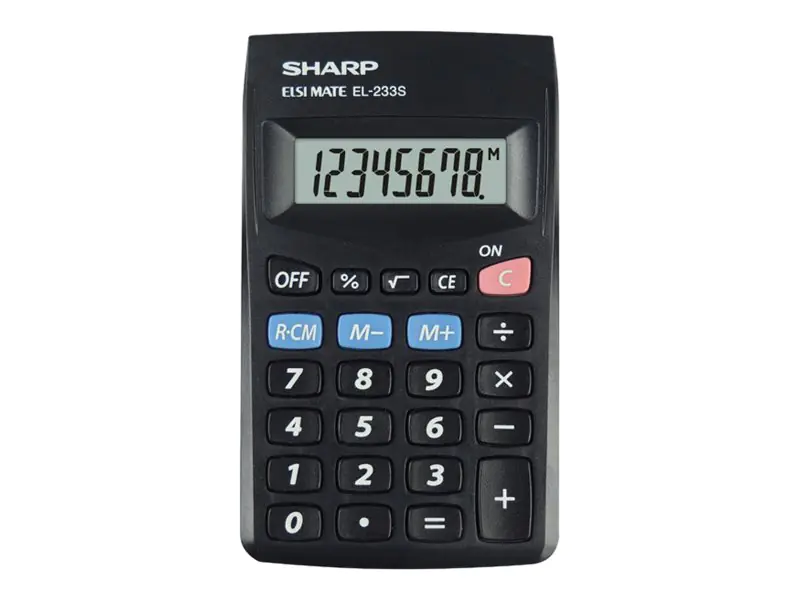 Sharp Elsi Mate EL-233S - Taschenrechner - 8 EL233S