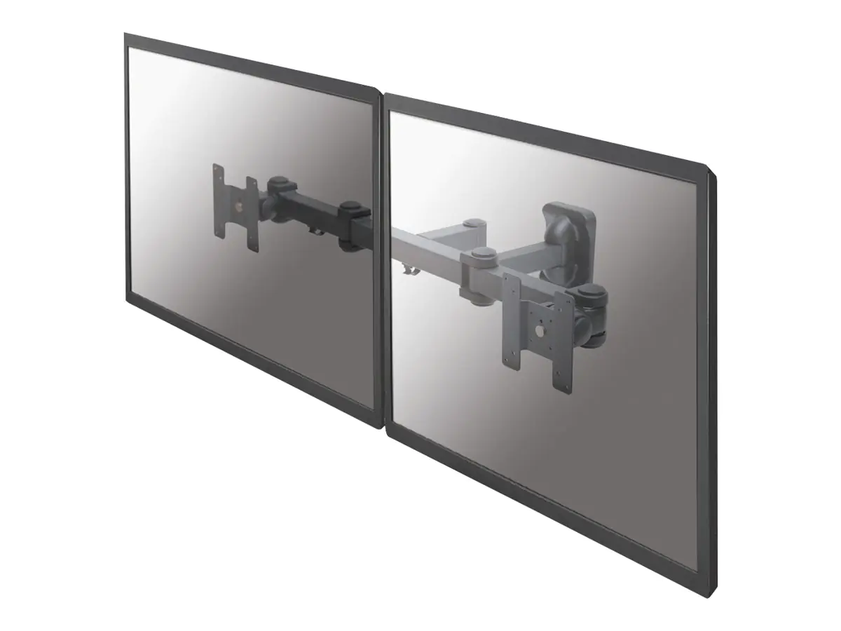 Neomounts FPMA-W960D - Halterung - Voll beweglich - für 2 LCD-Displays - Schwarz - Bildschirmgröße: 25.4-68.6 cm (10"-27") - Wandmontage